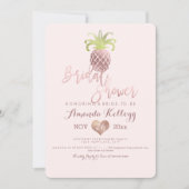 PixDezines Brautparty/Rose Gold/Ananas Einladung (Vorderseite)