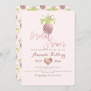 PixDezines Brautparty/Rose Gold/Ananas Einladung