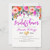 PixDezines Brautparty Spring Floral Einladung (Vorderseite)