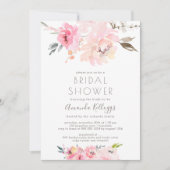 PixDezines Brautparty Wasserfarbenfrohe Erbsen Einladung (Vorderseite)