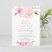 PixDezines Brautparty Wasserfarbenfrohe Erbsen Einladung (Stehend Vorderseite)