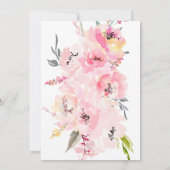 PixDezines Brautparty Wasserfarbenfrohe Erbsen Einladung (Rückseite)