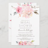 PixDezines Brautparty Wasserfarbenfrohe Erbsen Einladung (Vorne/Hinten)