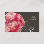 PixDezines Bridal Bouquet, Blumen- und Farbtöne Visitenkarte (Vorderseite)