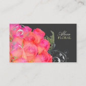 PixDezines Bridal Bouquet, Blumen- und Farbtöne Visitenkarte (Vorderseite)