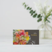 PixDezines Bridal Bouquet, Blumen- und Farbtöne Visitenkarte (Stehend Vorderseite)