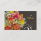 PixDezines Bridal Bouquet, Blumen- und Farbtöne Visitenkarte (Vorderseite)