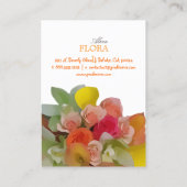 PixDezines Bridal Bouquet, Blumenfarben Visitenkarte (Rückseite)