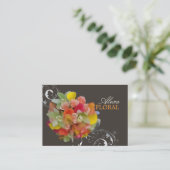 PixDezines Bridal Bouquet, Blumenfarben Visitenkarte (Stehend Vorderseite)