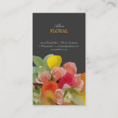 PixDezines Bridal Bouquet, Blumenfarben Visitenkarte (Rückseite)