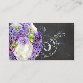 PixDezines Bridal-Bouquet, Floristen/Chalkboard Visitenkarte