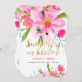 PixDezines Bridal Brunch/Mai Blume/DIY Bckgrnd Einladung (Vorne/Hinten)