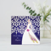 PixDezines Bride 2 B Einladung (Stehend Vorderseite)