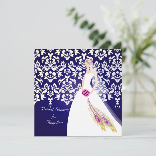 PixDezines Bride 2 B Einladung (Stehend Vorderseite)