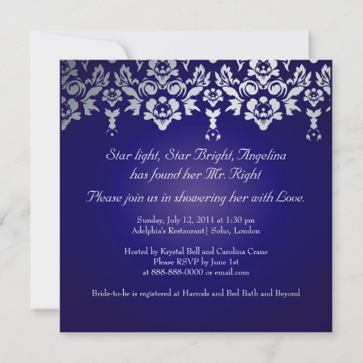 PixDezines Bride 2 B Einladung (Rückseite)