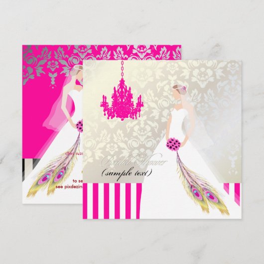 PixDezines Bride 2 B Einladung (Vorne/Hinten)