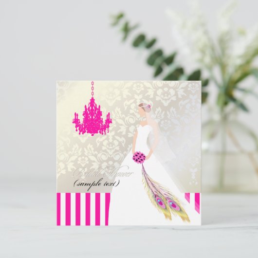 PixDezines Bride 2 B Einladung (Stehend Vorderseite)