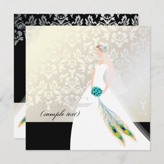 PixDezines Bride 2 B Einladung (Vorne/Hinten)