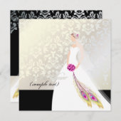 PixDezines Bride 2 B Einladung (Vorne/Hinten)