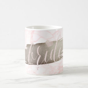 PixDezines Bride   Blush Pink Script aus Marble Kaffeetasse