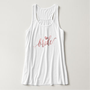 PixDezines Bride/Imitats Rose Gold Script Tank Top