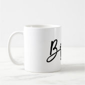 PixDezines Bride/Modernes Skript Kaffeetasse (Links)