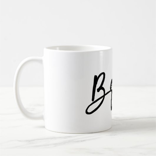 PixDezines Bride/Modernes Skript Kaffeetasse (Links)