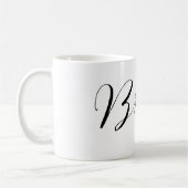 PixDezines Bride/Modernes Skript Kaffeetasse (Links)