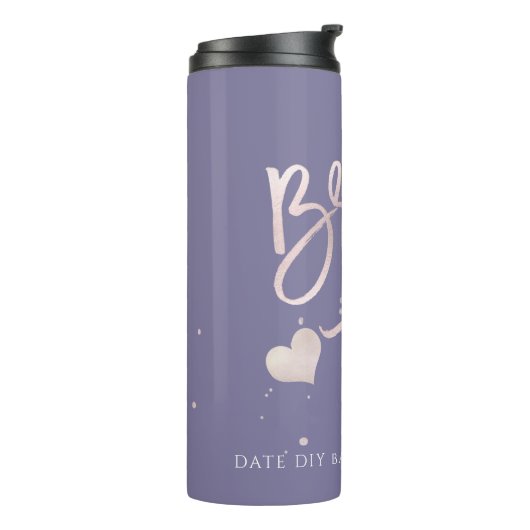 PixDezines Bride Tribe Blush Modernes Skript Thermosbecher (Nach links gedreht)