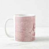 PixDezines Bridesmaid/Imitate Rose Gold/Moderne Sc Kaffeetasse (Links)