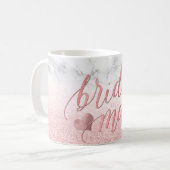 PixDezines Bridesmaid/Imitate Rose Gold/Moderne Sc Kaffeetasse (Vorderseite Links)