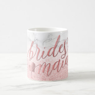 PixDezines Bridesmaid/Imitate Rose Gold/Moderne Sc Kaffeetasse