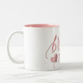 PixDezines Bridesmaid/Imitats Rose Gold/Modernes D Zweifarbige Tasse (Links)