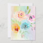 PixDezines Brunch Bubbly/Cotton Candy Confetti Einladung (Rückseite)