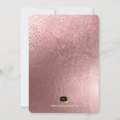 PixDezines Brunch N Bubbly/Rose Gold/Confetti Einladung (Rückseite)