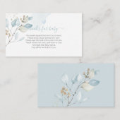 PixDezines Buchanforderung, Blush Gum Eucalyptus E Begleitkarte (Vorne/Hinten)