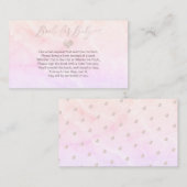 PixDezines Buchanfrage, Blush-Herz+Marmor Begleitkarte (Vorne/Hinten)