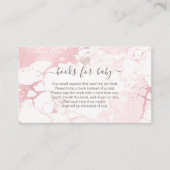 PixDezines Buchanfrage, Blush-Marmor+Herz-Enclo Platzkarte (Vorderseite)