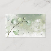 PixDezines Buchanfrage, Wasserfarben Grün Begleitkarte (Rückseite)