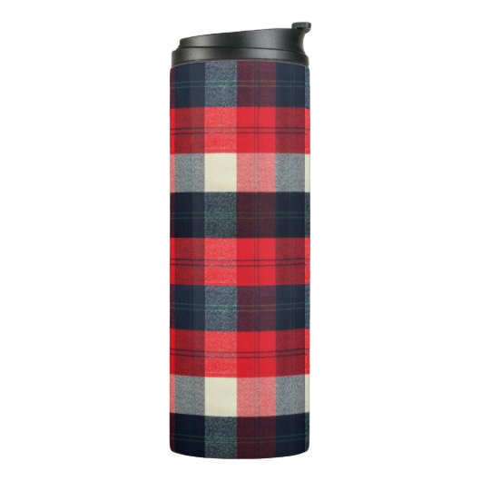 PixDezines Buffalo Kariert, Jack Thermosbecher (Nach links gedreht)