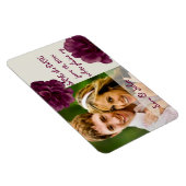 PixDezines burgundy calla rett date/DIY color Magnet (Rechte Seite)