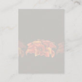 PixDezines BURNT ORANGE CALLA LILY-EINLADUNGEN Platzkarte (Rückseite)