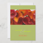 PixDezines BURNT ORANGE CALLA LILY INVITATIONEN Einladung (Vorderseite)
