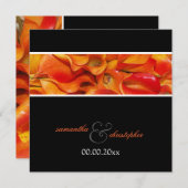 PixDezines BURNT ORANGE CALLA LILY INVITATIONEN Einladung (Vorne/Hinten)