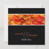 PixDezines BURNT ORANGE CALLA LILY INVITATIONEN Einladung (Vorderseite)