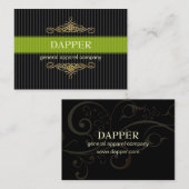 PixDezines Button mit eleganten Streifen+Rollen/Ta Visitenkarte (Vorne/Hinten)