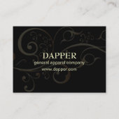 PixDezines Button mit eleganten Streifen+Rollen/Ta Visitenkarte (Rückseite)