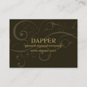 PixDezines Button mit eleganten Streifen+Rollen/Ta Visitenkarte (Rückseite)