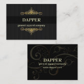 PixDezines Button mit eleganten Streifen+Rollen/Ta Visitenkarte (Vorne/Hinten)