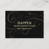 PixDezines Button mit eleganten Streifen+Rollen/Ta Visitenkarte (Rückseite)